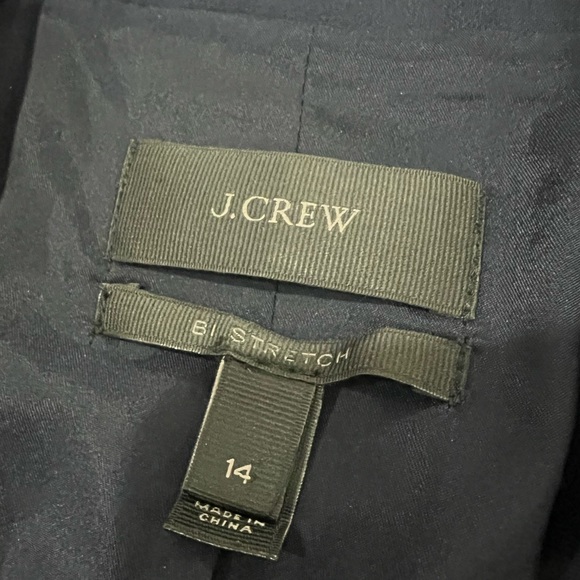 J. Crew Bi Stretch Blazer  Italian Wool Tollegno - 96% wool - Size 14 - Picture 5 of 9